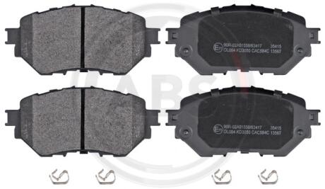 35415 Гальмівні колодки перед. Mazda 3 1.5-2.5 13- A.B.S. підбір по vin на Brocar