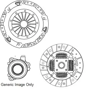 CK985938 Комплект зчеплення 1.4-1.8 Lacetti 04- (215 mm) NATIONAL підбір по vin на Brocar