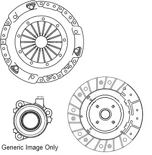 CK1044623 Комплект зчеплення CRAFTER 2.0 TDI 11-16 NATIONAL підбір по vin на Brocar