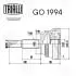 GO1994 ШРКШ зовнішній RX300 3.0 (03-) (зов:26/вн:27/абс:48) (ABS) (GO 1994) TRIALLI TRIALLI підбір по vin на Brocar