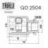 GO2504 ШРКШ внутрішній правий Mazda 3 1.5 (05-) (зов:28/вн:22) (GO 2504) TRIALLI TRIALLI підбір по vin на Brocar