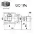 GO1116 ШРКШ внутрішній Colt 1.1/1.3/1.5 (04-) (зов:33/вн:21) (GO 1116) TRIALLI TRIALLI підбір по vin на Brocar