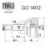 GO1402 ШРКШ зовнішній Note 1.4/1.6 (06-) (зов:23/вн:22) (GO 1402) TRIALLI TRIALLI підбір по vin на Brocar