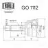 GO1112 ШРКШ зовнішній Colt 1.3/1.5 (02-) (зов:25/вн:29) (GO 1112) TRIALLI TRIALLI підбір по vin на Brocar