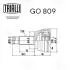 GO809 ШРКШ зовнішній передньої вісі BMW X5 E70 (07-) (н30/вн33) (GO 809) Trialli TRIALLI підбір по vin на Brocar