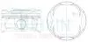 Поршень із пальцем +0.25мм (к-кт на двигун) Toyota 5,7L V8 (3UR-FE) TEIKIN 46388-025 46388-025