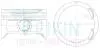 Поршень із пальцем +0.50мм (к-кт на двигун) Isuzu X22SE TEIKIN 39211-050 39211-050