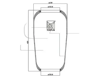 040606006520 Подушка амортизуюча ST-TEMPLIN підбір по vin на Brocar