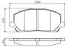 0986495126 BOSCH TOYOTA Гальмівні колодки передн. Lexus RX 00- BOSCH підбір по vin на Brocar