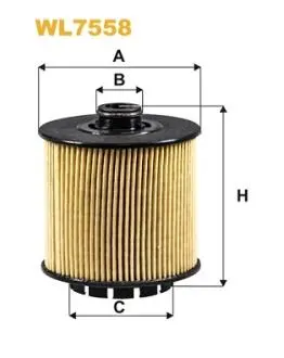 WL7558 Фільтр масляний WIX FILTERS підбір по vin на Brocar