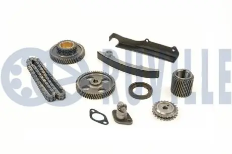 580070 RUVILLE MITSUBISHI К-кт ланцюга ГРМ (ланцюг, 2 заспокоювача, 4 шестерні, натягувач, сальник, прокладка) Pajero II 2.8TD -99 RUVILLE подбор по vin на Brocar