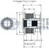 542353 RUVILLE FORD Шків генератора MONDEO IV 10-, S-MAX 2.0 EcoBoost 10- RUVILLE підбір по vin на Brocar