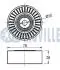 542053 RUVILLE FORD Ролик натяжной S-Max, Mondeo, Galaxy, 2,2TDCi -15 RUVILLE підбір по vin на Brocar