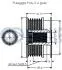 542386 RUVILLE OPEL Шків генератора ASTRA H 1.9 CDTI RUVILLE підбір по vin на Brocar