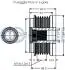 542388 RUVILLE OPEL Шкив генератора Astra J 09- RUVILLE підбір по vin на Brocar