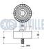 542474 RUVILLE CHEVROLET Ролик CAPTIVA 2.2D RUVILLE підбір по vin на Brocar