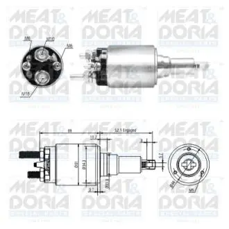 46290 MEATDORIA DAF Втягивающее реле стартера MEAT&DORIA підбір по vin на Brocar