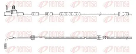 001196 REMSA LAND ROVER Датчик зносу гал. колодок (перед) RANGE ROVER EVOQUE 1.5 20-, 2.0 18- REMSA підбір по vin на Brocar