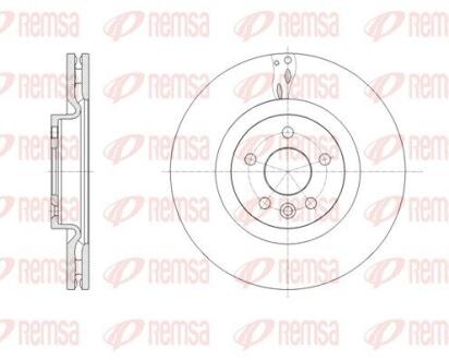 6178610 REMSA LAND ROVER диск гальм. передній Range Rover Evoque 11-, Discovery Sport 14- REMSA підбір по vin на Brocar