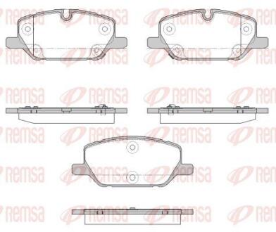 192612 REMSA OPEL Гальмівн колодки передн. INSIGNIA B Grand Sport (Z18) 1.5 (68) 17- REMSA підбір по vin на Brocar