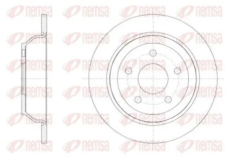 6253800 REMSA FORD Диск гальмівний задній PUMA (J2K, CF7) 1.0 EcoBoost REMSA підбір по vin на Brocar