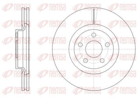 6254810 REMSA FORD Диск передній GALAXY III (CK) 2.0 EcoBlue REMSA підбір по vin на Brocar