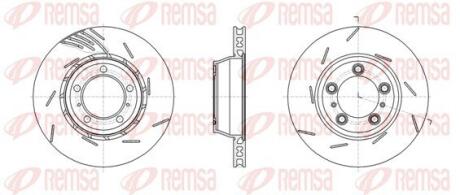 6186111 REMSA PORSCHE Диск гальмівний лів PANAMERA 3.0 D REMSA підбір по vin на Brocar