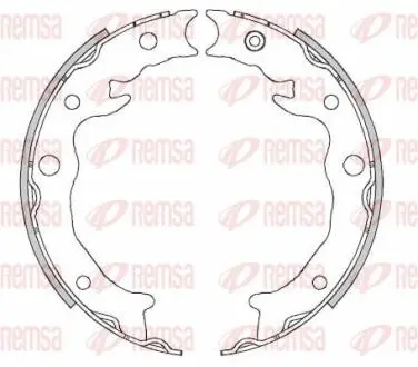 446200 REMSA SUBARU колодки ручного гальма Forester/XV REMSA підбір по vin на Brocar