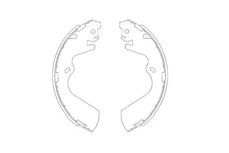 KBS3403 KAVO PARTS HYUNDAI Комплект гальмівних колодок GALLOPER II (JK-01) 2.5 TD 98-03, H-1 / STAREX (A1) 2.4 03-04 KAVO підбір по vin на Brocar