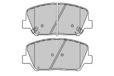 KBP3060 KAVO PARTS HYUNDAI Комплект гальмівних колодок i30 (GD) 1.4 CRDi 12-, KIA CEED (JD) 1.4 CVVT 12-18 KAVO підбір по vin на Brocar