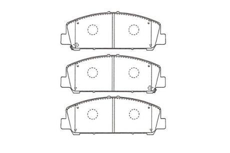 KBP6611 KAVO PARTS NISSAN Гальмівні колодки передн. INFINITI QX56 5,5 12- KAVO підбір по vin на Brocar