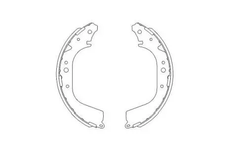 KBS7409 KAVO PARTS гальм.колодки бараб.задні Nissan Patrol 2.8TD 88- KAVO підбір по vin на Brocar