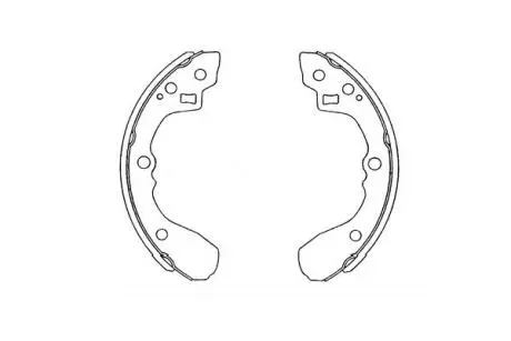 KBS4407 KAVO PARTS MAZDA Щеки тормозные 626 1.6 83-12 /87 200X26 KAVO підбір по vin на Brocar