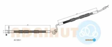 2212001 ADRIAUTO MAZDA Шланг гальмівний праворуч 6 Hatchback (GG) 1.8 02-07 ADRIAUTO підбір по vin на Brocar