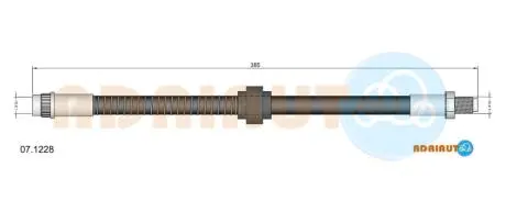 071228 ADRIAUTO CITROEN Гальмівний шланг передн. Xantia -98 ADRIAUTO підбір по vin на Brocar