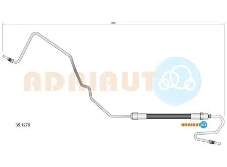 351276 ADRIAUTO CITROEN гальмівний шланг С4 I, II 04-, DS ADRIAUTO подбор по vin на Brocar