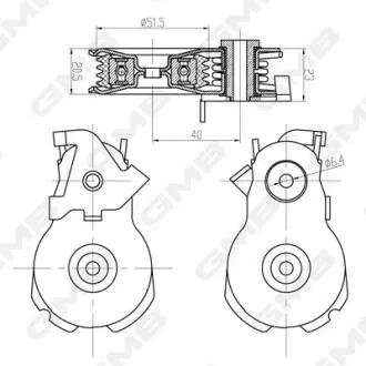 GAT31570 GMB FORD Ролик натяжной Mondeo 2.5 94 - GMB підбір по vin на Brocar