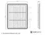 ADBP220112 BLUE PRINT KIA Повітряний фільтр PICANTO III (JA) 1.0 17- BLUE PRINT підбір по vin на Brocar