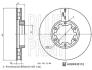 ADBP430110 BLUE PRINT NISSAN Диск гальмівний NT400 CABSTAR 14- BLUE PRINT підбір по vin на Brocar