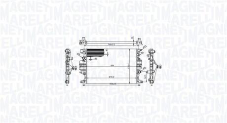 350213215900 MAGNETI MARELLI FORD Радіатор охолодження двиг. GALAXY III 2.0 15-, MONDEO V 2.0 14-, S-MAX 2.0 15- MAGNETI MARELLI підбір по vin на Brocar