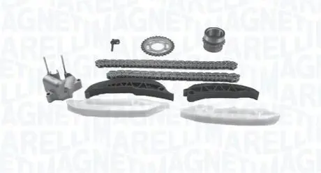 341500000370 MAGNETI MARELLI BMW К-кт ланцюга приводу р-вала (2 ланцюга+4 направляючі + натягувач) M47N,M57,M57N MAGNETI MARELLI підбір по vin на Brocar