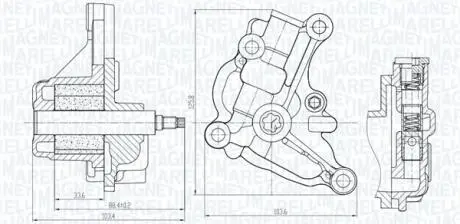 351516000154 MAGNETI MARELLI NISSAN Оливний насос JUKE 1.6 10-, NV200 1.6 10-, QASHQAI / QASHQAI +2 I 1.6 07- MAGNETI MARELLI подбор по vin на Brocar