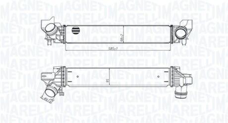 351319205450 MAGNETI MARELLI BMW Інтеркулер 1 (F40), 2 Active Tourer (F45), 2 Gran Tourer (F46), X1 (F48) MAGNETI MARELLI підбір по vin на Brocar