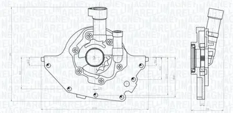 351516000097 MAGNETI MARELLI FORD Оливний насос FIESTA V 1.3 03-05, KA 1.6 i 01-08, STREET KA 1.6 03-05 MAGNETI MARELLI підбір по vin на Brocar