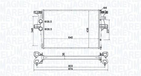 350213204600 MAGNETI MARELLI IVECO Радіатор сист. охолодження DAILY IV 09-, DAILY V 11-, DAILY VI 14- MAGNETI MARELLI подбор по vin на Brocar