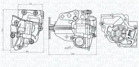 351516000066 MAGNETI MARELLI RENAULT помпа мастила Koleos,Megane,Laguna,Trafic II,Opel Vivaro 2.0 dCi MAGNETI MARELLI подбор по vin на Brocar