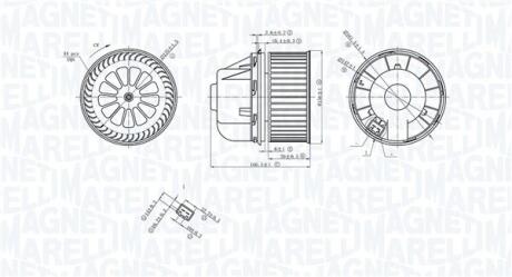 069412729010 MAGNETI MARELLI FORD вентилятор салону Focus II,Galaxy,Kuga I,Mondeo IV,S-Max MAGNETI MARELLI підбір по vin на Brocar