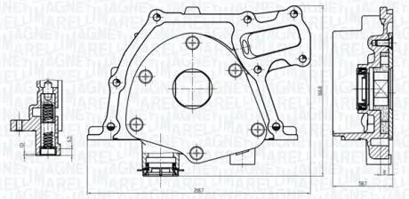 351516000157 MAGNETI MARELLI SUZUKI Оливний насос SX4 2.0 DDiS 09-, LANCIA, OPEL, FIAT MAGNETI MARELLI подбор по vin на Brocar