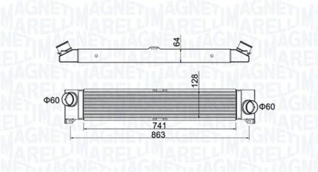 351319204230 MAGNETI MARELLI CITROEN Інтеркулер Jumper, Fiat Ducato, Peugeot Boxer 06- MAGNETI MARELLI підбір по vin на Brocar