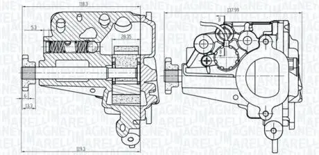 351516000072 MAGNETI MARELLI DB помпа мастила A/B-Class 1,3 18-, RENAULT 0,9-1,2 12- MAGNETI MARELLI підбір по vin на Brocar